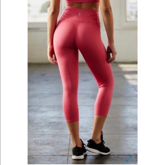 Free People Pink Breathe Easy Leggings - Picture 1 of 9